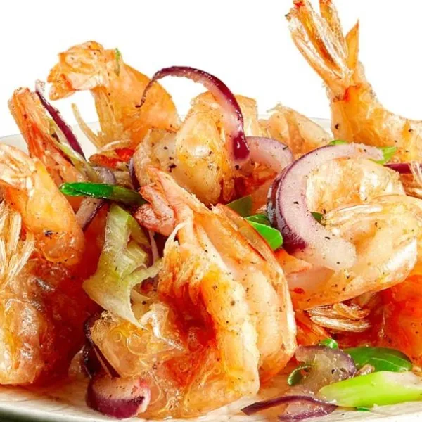 LANGOSTINO AL WOK SAL Y PIMIENTA